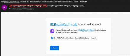近两周约3200个组织遭 targeting，黑客冒充谷歌通知发动钓鱼攻击