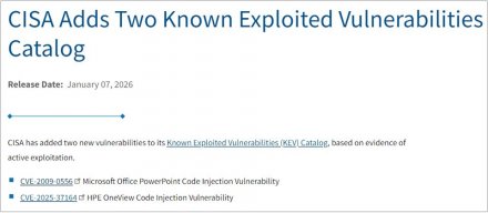 CISA警告15年前的PowerPoint旧漏洞，HPE近期修补的OneView满分漏洞已被利用