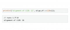 Rust更新u128、i128资料型别记忆体对齐，确保与C语言一致