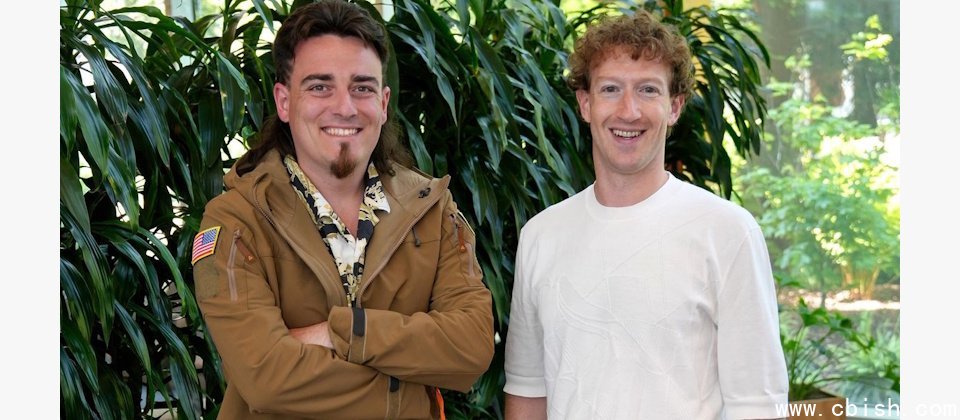 (图左)Anduril Industries共同创办人Palmer Luckey与(图右)Meta共同创办人暨执行长祖克柏(Mark Zuckerberg)。(图片来源/Anduril Industries)