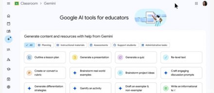 Google扩大整合Gemini AI套件与教育平台Classroom