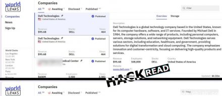 Dell传出遭骇客组织World Leaks勒索，该公司坦承实验室测试平台遭骇
