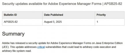 Adobe紧急修补电子表单平台AEM Forms零时差漏洞