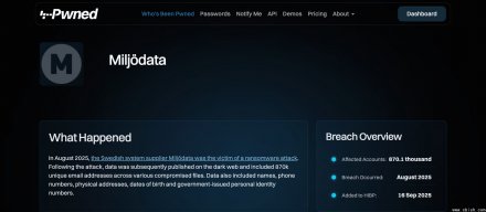 人资厂商Milj?data遭勒索攻击，沃尔沃集团北美员工个人信息外泄