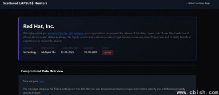 Red Hat数据泄露事件恐影响超过5千家企业组织