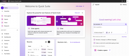 AWS推出Quick Suite整合研究、商业智能与自动化的代理式AI平台
