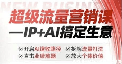 超级流量营销课:IP+AI搞定生意,开启AI增收路径