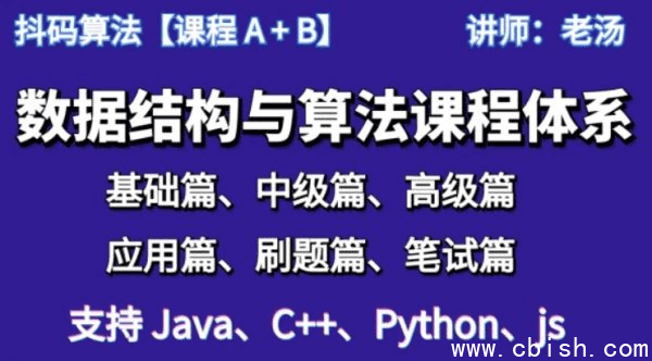 抖码:数据结构与算法体系课程,ABCD系列+数据库系列(70G)