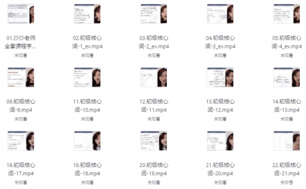 沙沙老师 初级英语单词与语法二合一课程（共341讲）