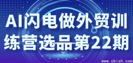 AI闪电外贸训练营第22期：智能选品实战课程