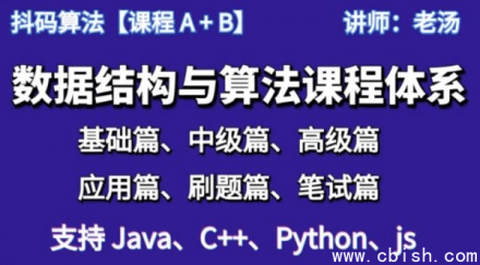 抖码：数据结构与算法课程体系（ABCD系列）及数据库专题课程