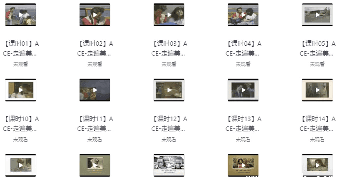 走遍美国学口语中文讲解版+原版中英字幕(中级-高中) (视频+音频+笔记)