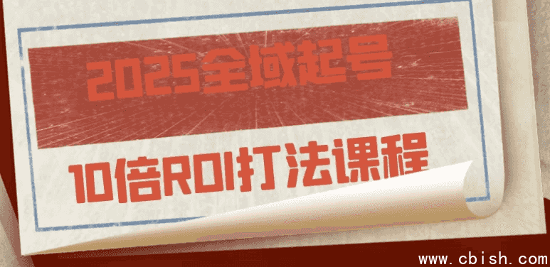 2025全域起号10倍ROI打法课程