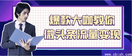 爆款大咖亲授：微头条流量变现全攻略
