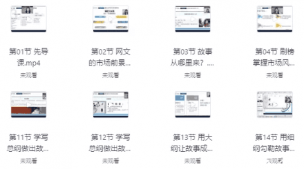 小说零基础写作专业课程