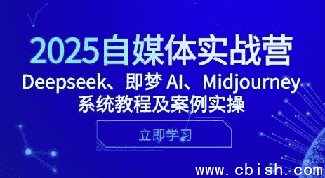 2025自媒体实战营，Deepseek、即梦 AI、Midjourney系统教程及案例实操
