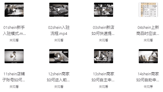 SHEIN希音全流程运营实战课