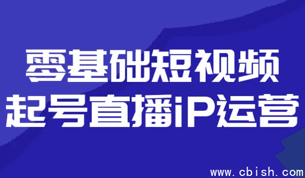 零基础短视频起号直播iP运营