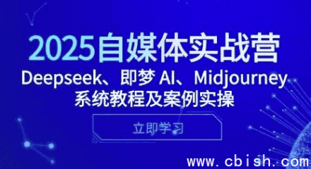 2025自媒体实战营：Deepseek、即梦AI、Midjourney系统教程与案例实操
