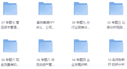财务报表分析案例精选