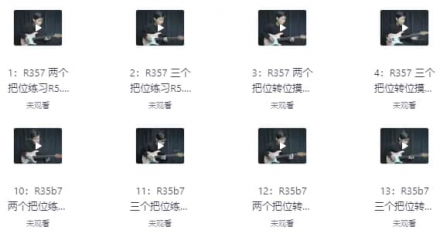 伍凌枫琶音技巧特训营 + 前卫吉他编曲与原创技法课程