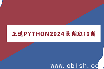 王道2024 Python工程师训练营长期班第10期：全套视频课程与配套资料（总计91GB）