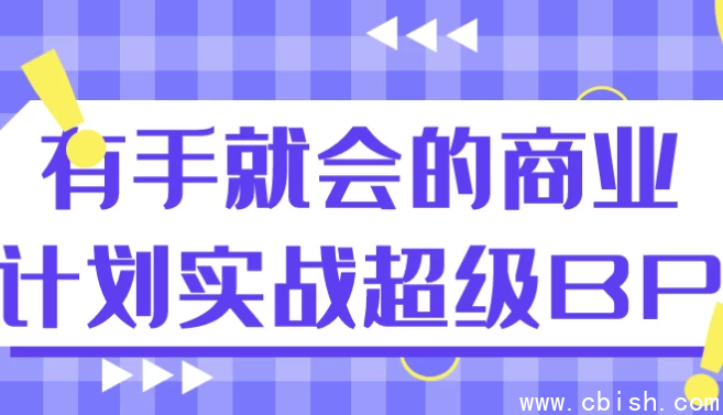 有手就会的商业计划实战超级BP