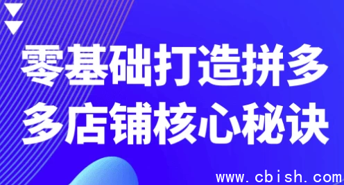 零基础打造拼多多店铺核心秘诀