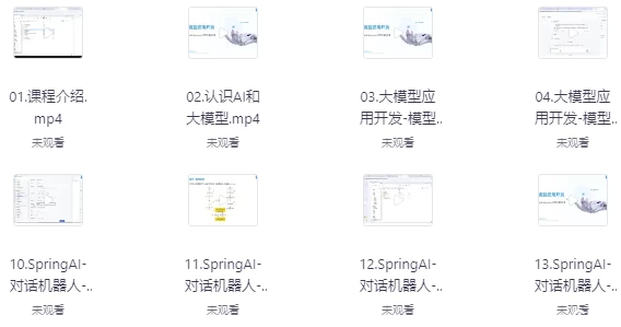 SpringAI+DeepSeek大模型应用开发实战教程