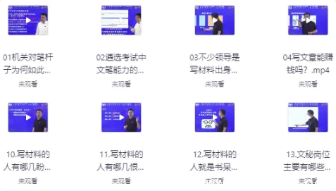 大笔杆子夏晓华写作系统课