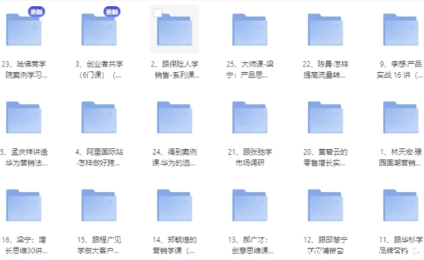 运营、创业、产品、营销（课程大合集）