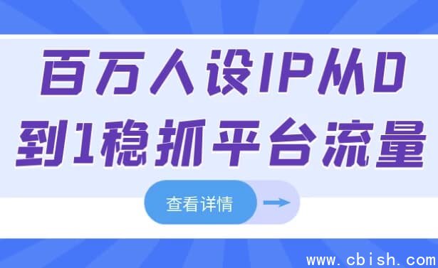 百万人设IP从0到1稳抓平台流量