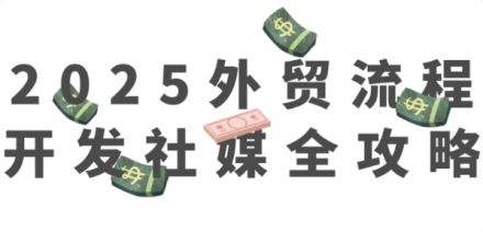 2025年外贸业务全流程社交媒体开发与运营全攻略