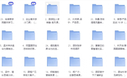 运营、创业、产品与营销全领域课程合集