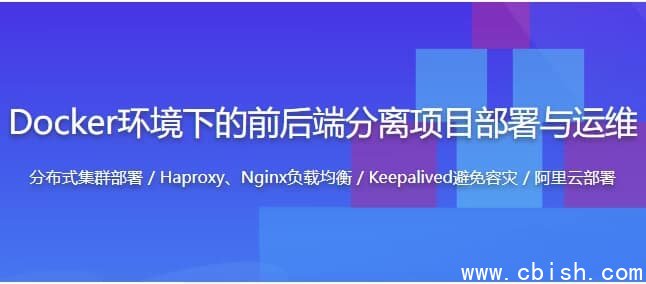 Docker环境下的企业级前后端分离项目部署与运维 – 带源码课件