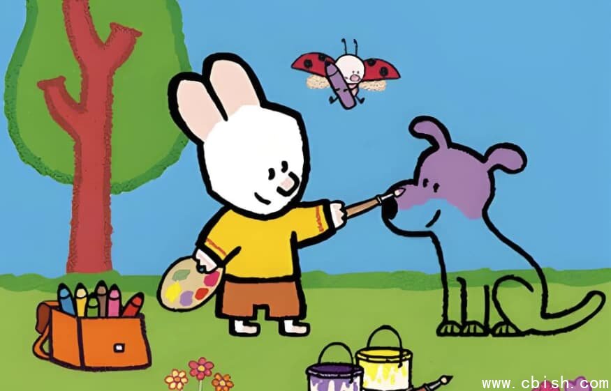 法国国宝级简笔画启蒙动画《路易小兔子 Louie (1-4季) 》