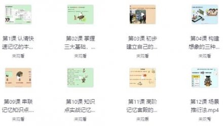 记忆宫殿：从入门到高阶技巧（含配套课件）