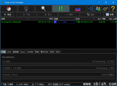 Tixati v3.32 多语言便携版（免费开源群组BitTorrent客户端）