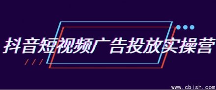 抖音短视频广告投放实战训练营