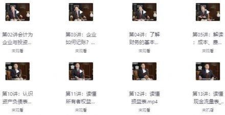 李国平教授《财务通识二十讲》（全集完结）