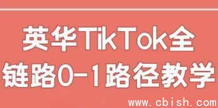 英华TikTok全链路0-1路径教学