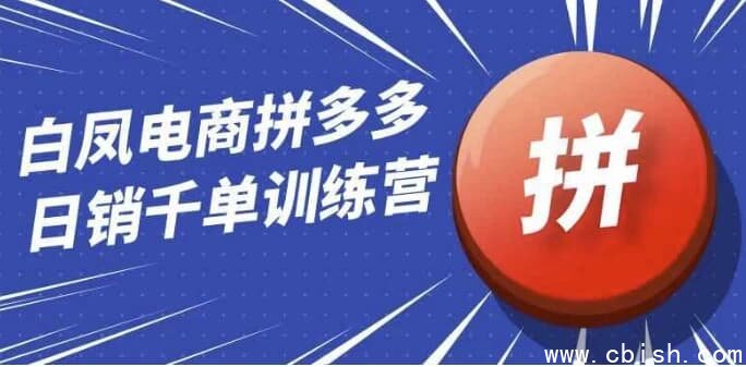 白凤电商拼多多日销千单训练营