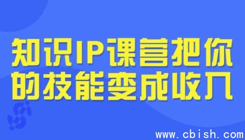 知识IP课营把你的技能变成收入