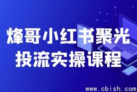 烽哥小红书聚光投流实战操作课程