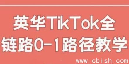英华TikTok从0到1全链路运营实战教学