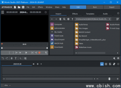 MAGIX Movie Studio Platinum 2025（视频编辑软件）v24.0.1.233：功能全面的桌面级视频制作工具，支持4K HDR、多轨道编辑与智能AI辅助剪辑