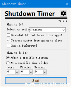 Shutdown Timer Classic（关机计时器经典版）v1.3.1 绿色免安装版