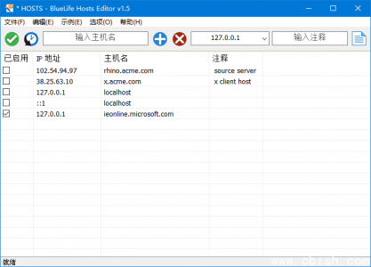 296BlueLife 主机文件编辑器（Hosts文件编辑器）v1.6 中文绿色版