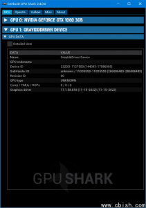 GPU Shark 显卡GPU监控工具 绿色版 v2.6.0.0
