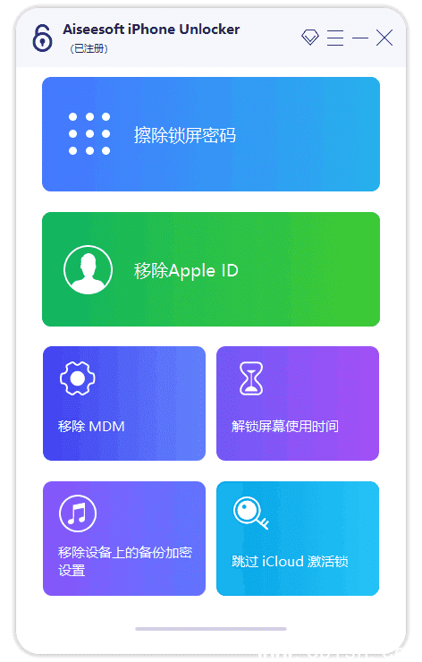 Aiseesoft iPhone Unlocker(解锁iPhone) v2.0.92 多语便携版